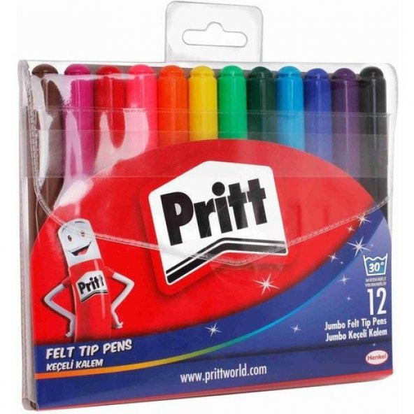 KEÇELİ KALEM JUMBO YUVARLAK UÇ 12Lİ