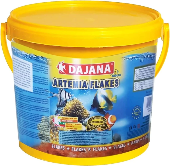 Dajana Tropical Artemia içerikli (Pul) Yem 100gr Açık Yem  Kilitli Poşette gönderilir SKT:04/2028