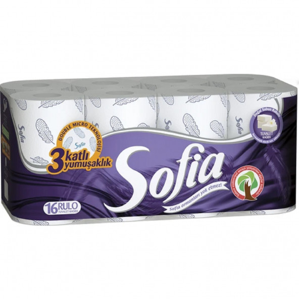 Sofia Doğal Sabun Kokulu Tuvalet Kağıdı 16'Lı