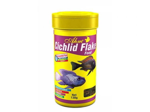 Ahm Cichlid Flake Food 1000 Ml  Skt:11/2025