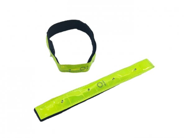 BİSİKLET MOTOSİKLET İKAZ KOL VE BACAK REFLEKTÖRÜ 4 LED 3 FONK. - Resim 2