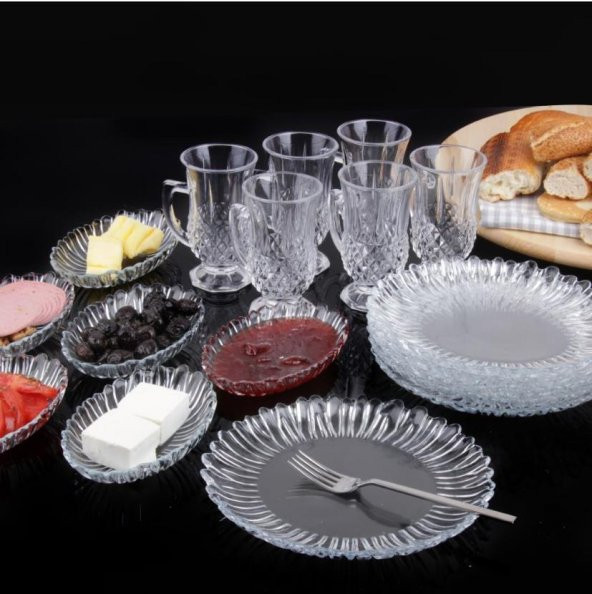 Paşabahçe kahvaltı seti takımı - 18 prç. kahvaltılık 6 kişilik - 2