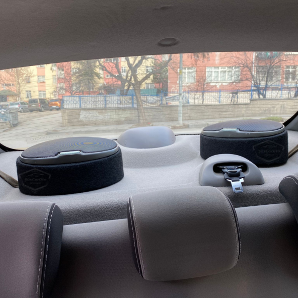 Çift Yönlü 6"x9" Oval & 16 cm Yuvarlak Hoparlör Kasnağı Üniversal Oval Hoparlör Yükseltici Altlık Takoz 2 li Set - 2