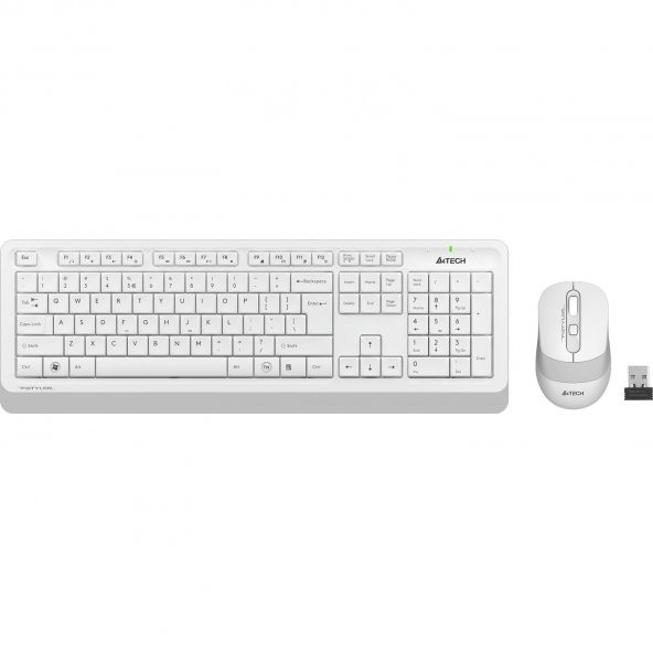 A4 Tech Fg1010 2.4G Beyaz Q Fn-Mm Klv+Optik Mouse Set