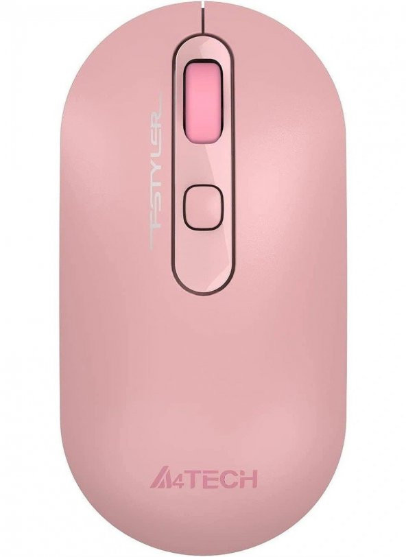 A4 Tech Nano Alıcı Kablosuz Optik 2000 Dpi Enerji Korumalı Kompakt Mouse - Pembe