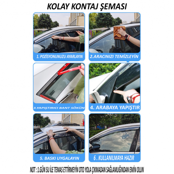 Cam Rüzgarlığı Ford Focus 2 2004-2010 Sedan Mügen Tip Piano Black - 4
