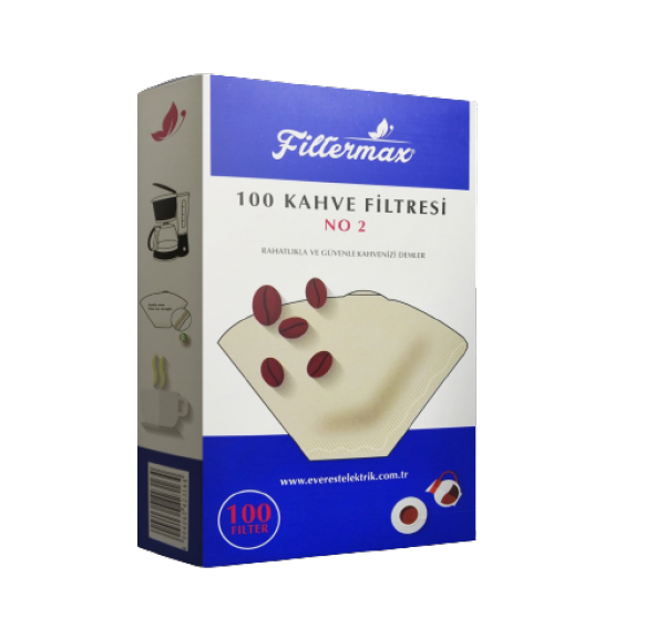 Filtermax 2 Numara Filtre Kahve Kağıdı 100lü