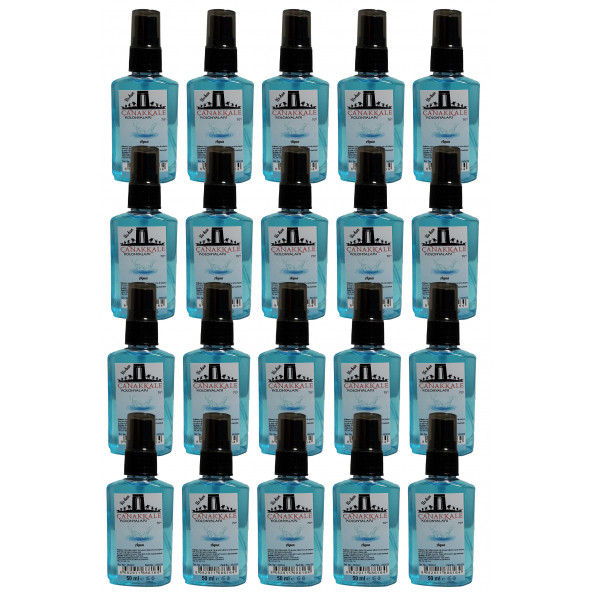 Aqua ( Okyanus ) Kolonyası -50 ML Sprey - (PET Şişe)  20 Adet