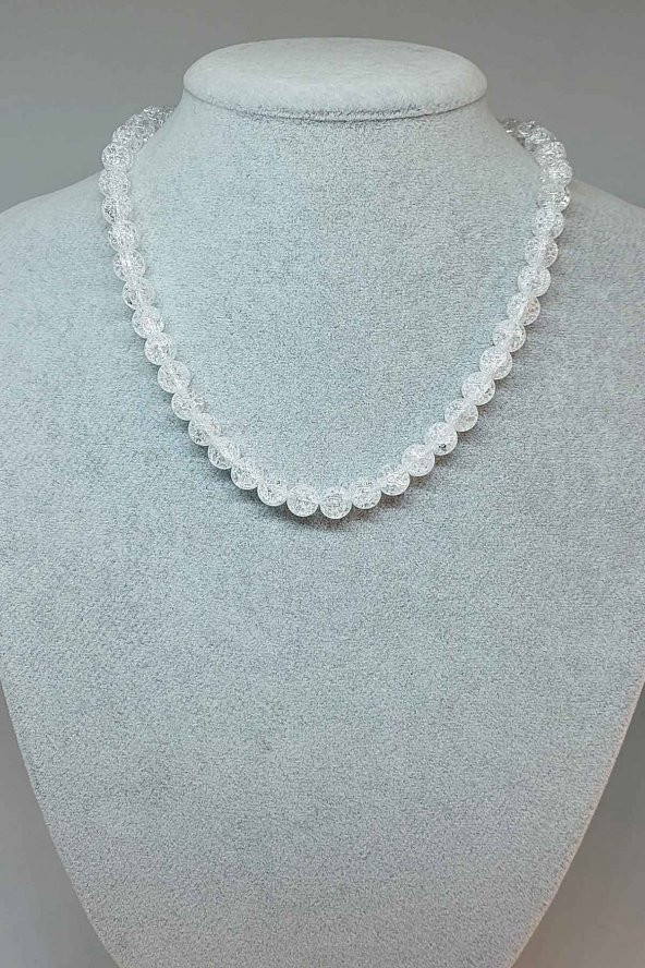 Necef Taşı Kolye 8mm (Klipsli)