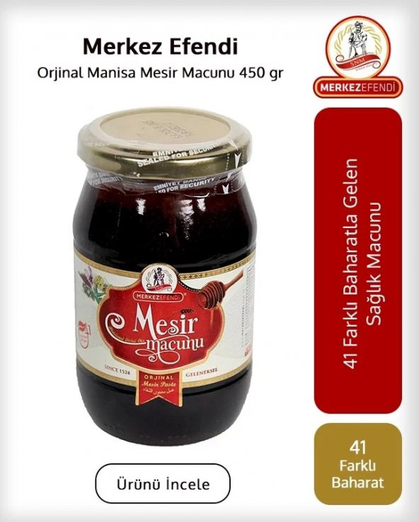 Merkez Efendi Orjinal Manisa Mesir Macunu 450 gr