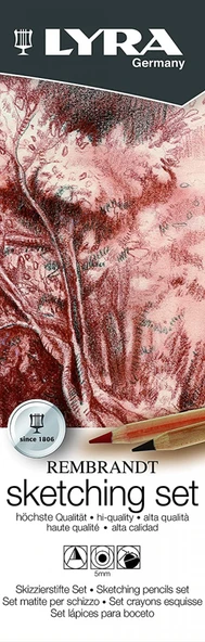 LYRA Rembrandt Sketching 6'lı Eskiz Çizim Seti /L2051060 ürün görseli
