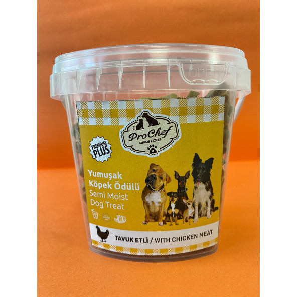 ProChef 200 Gr Tavuk Etli Premium Plus Köpeklerin Eğitimi İçin Yarı Yumuşak Köpek Ödül Maması