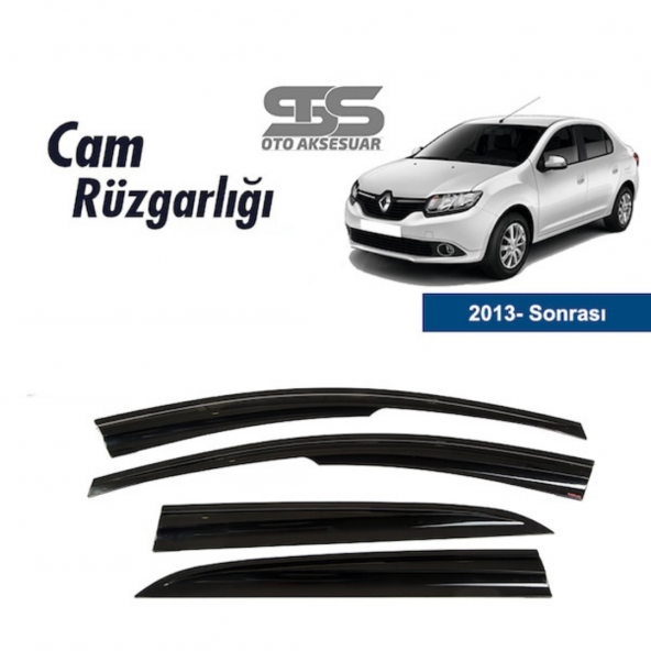 Cam Rüzgarlığı Renault Symbol 2013 Sonrası Mügen Tip Piano Black
