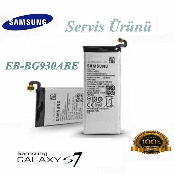 Samsung Galaxy S7 Batarya 3000Mah Eb-Bg930Abe G9300 G930