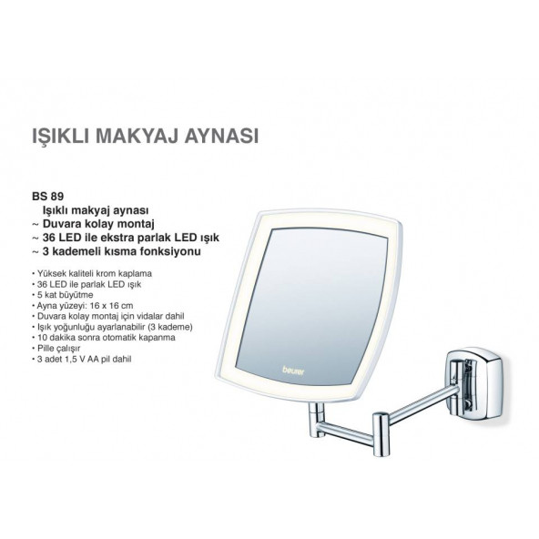 Beurer Bs 89 Aydınlatmalı Makyaj Aynası - 2