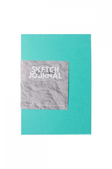 Fanart Sketch Journal (eskiz Defteri) A5 Dikişli 110 Gr Ivory Kağıt- Turkuaz