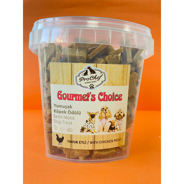 ProChef 400 Gr Tavuk Etli Gourmet's Choice Köpeklerin Eğitimi Için Yarı Yumuşak Köpek Ödül Maması