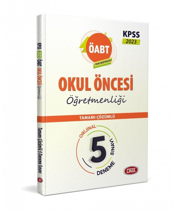 ÖABT Okul Öncesi Öğretmenliği Tamamı Çözümlü 5 Deneme Data Yayınları