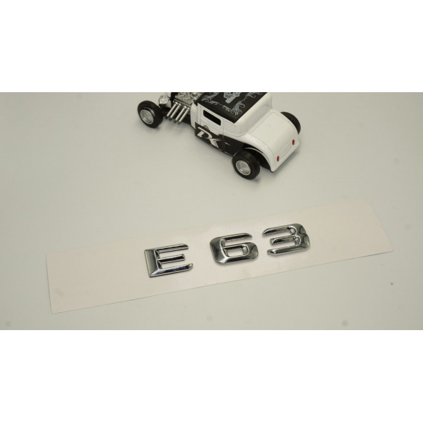 Benz E63 Bagaj Krom Metal 3M 3D Yazı Logo - 2