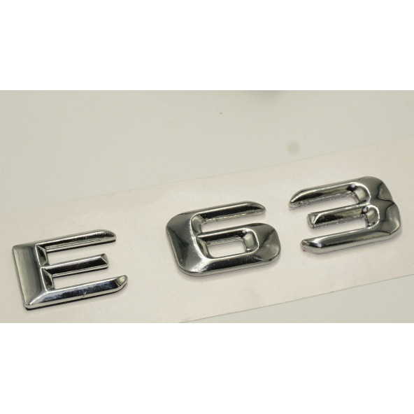 Benz E63 Bagaj Krom Metal 3M 3D Yazı Logo - 3