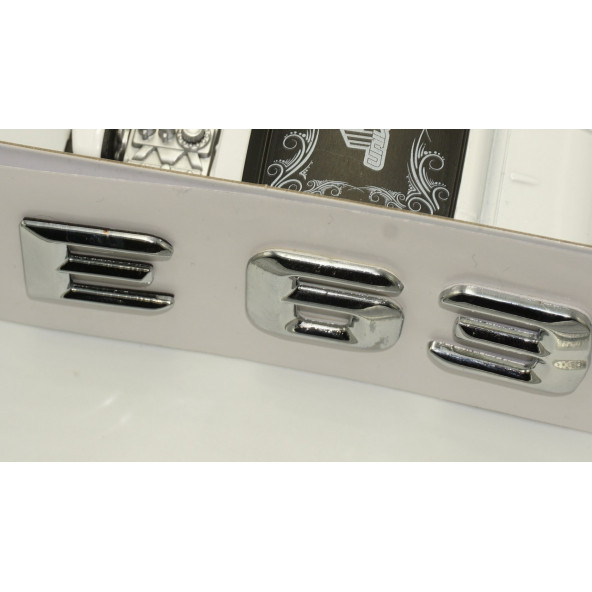 Benz E63 Bagaj Krom Metal 3M 3D Yazı Logo - 4