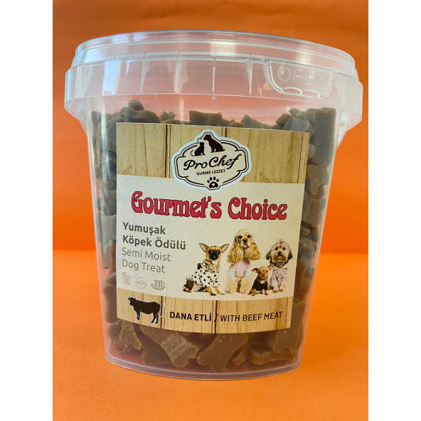 ProChef 3'lü Set 400 Gr Dana Kuzu Tavuk Etli Gourmet's Choice Köpeklerin Eğitimi İçin Yarı Yumuşak Ödül Mama - 2