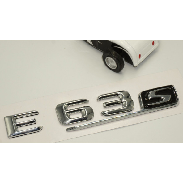 Benz E 63S Bagaj Krom Metal 3M 3D Yazı Logo - 3