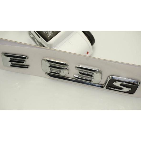 Benz E 63S Bagaj Krom Metal 3M 3D Yazı Logo - 4