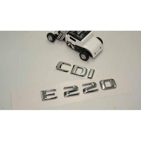 Benz E 220 CDi Bagaj Krom Metal 3M 3D Yazı Logo - 2