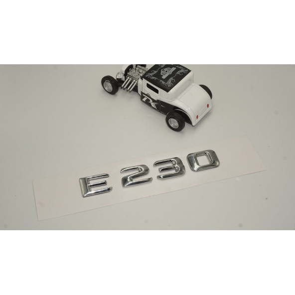 Benz E230 Bagaj Krom Metal 3M 3D Yazı Logo - 2