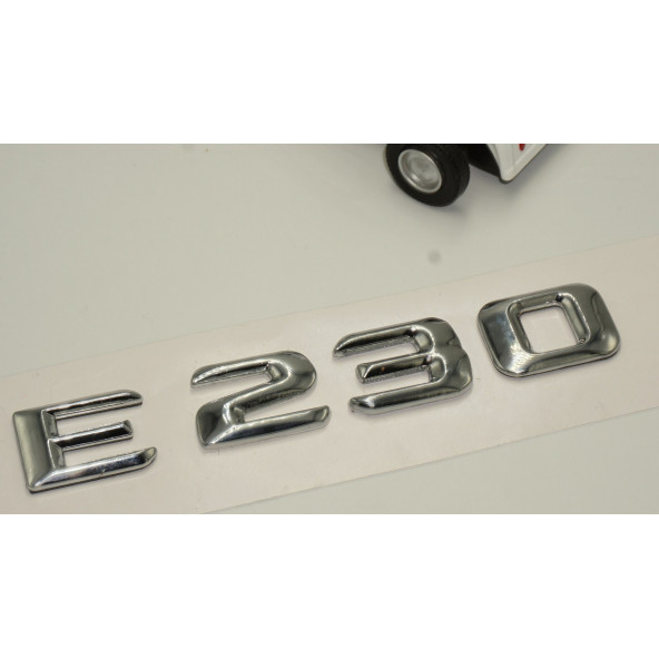Benz E230 Bagaj Krom Metal 3M 3D Yazı Logo - 3