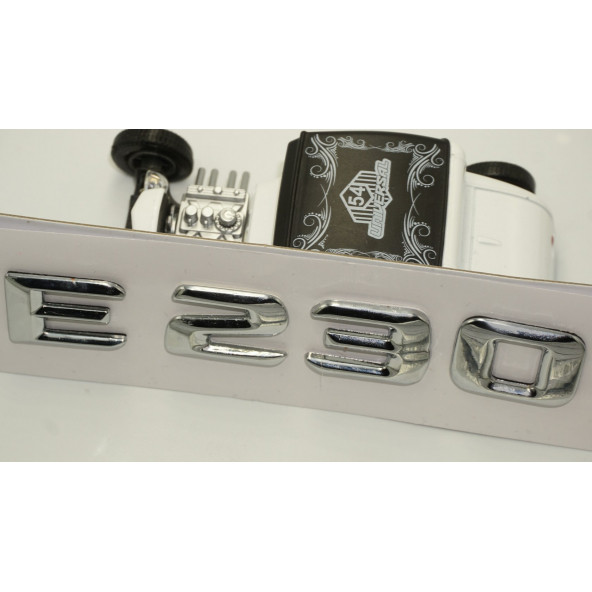 Benz E230 Bagaj Krom Metal 3M 3D Yazı Logo - 4