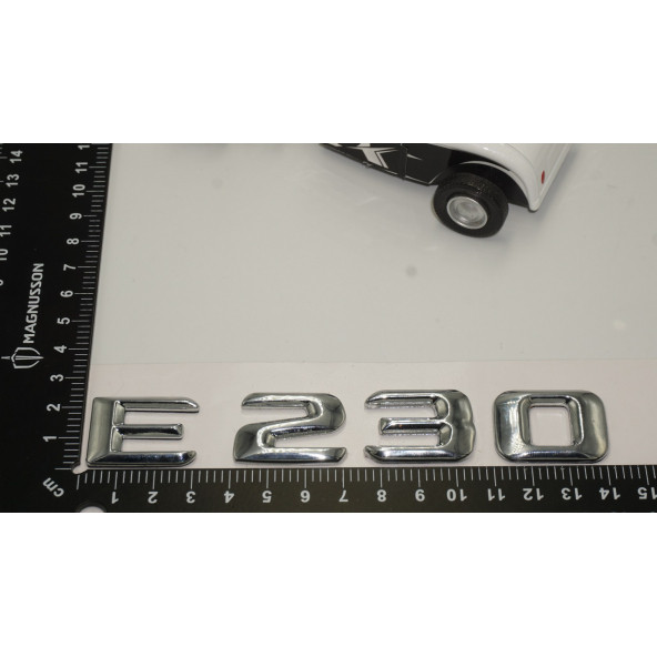 Benz E230 Bagaj Krom Metal 3M 3D Yazı Logo - 5