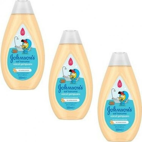 Johnson's Baby Vücut Şampuanı Saf Koruma Kral Şakir 500 ml - 3 Adet
