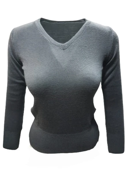 Me-Na 3000 Kadın Merserize İnce V Yaka Kazak - Resim 9