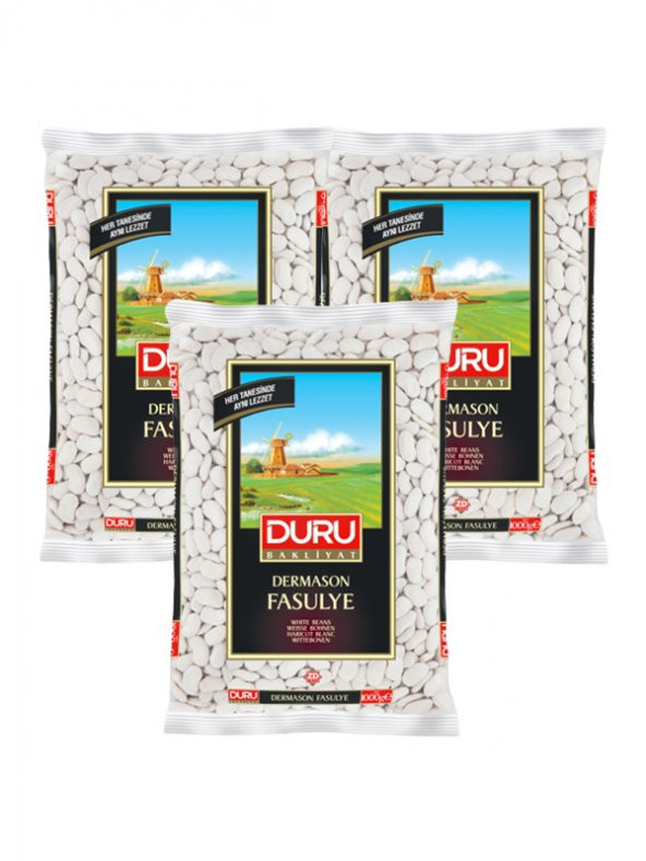DERMASON FASULYE 8 MM, 3x1000 gr ürün görseli
