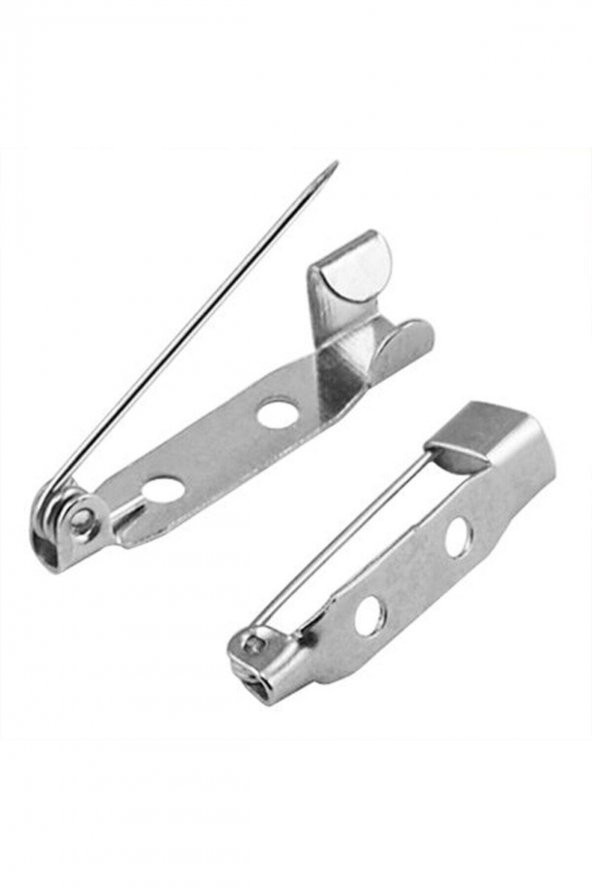 Metal Broş İğnesi Yaka İğnesi Alt Aparat 50 li