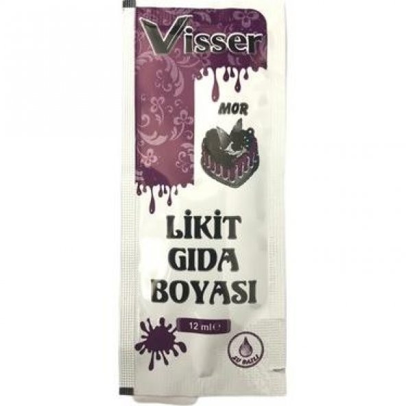 Visser Likit Gıda Boyası 12 ml x 5 ADET - 6
