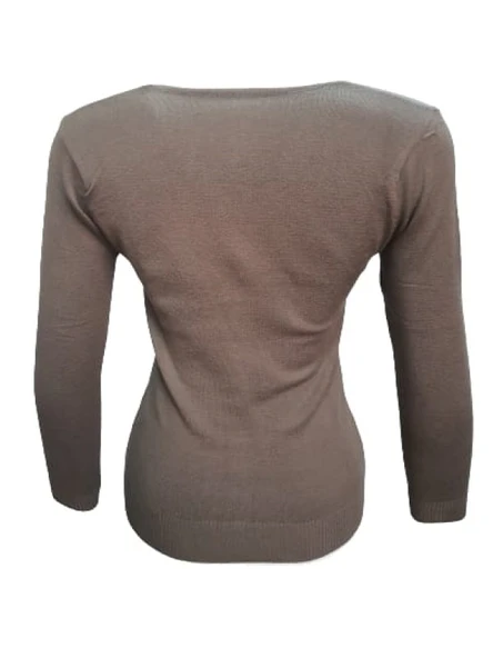 Seyhan 333 Kadın Merserize Önden Düğmeli Triko Hırka - Resim 6