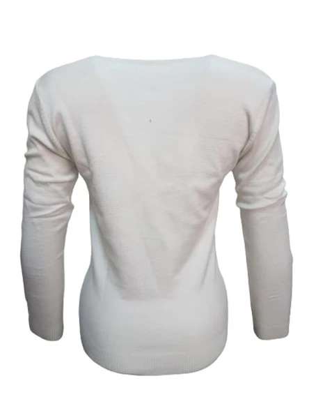 Seyhan 333 Kadın Merserize Önden Düğmeli Triko Hırka - Resim 2