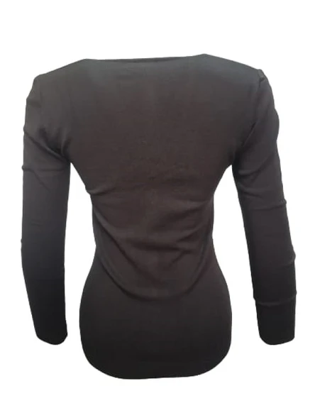 Seyhan 333 Kadın Merserize Önden Düğmeli Triko Hırka - Resim 10