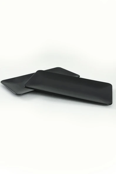 Keramika Siyah Siera Kayık Tabak 33 Cm 2 Adet - Resim 6