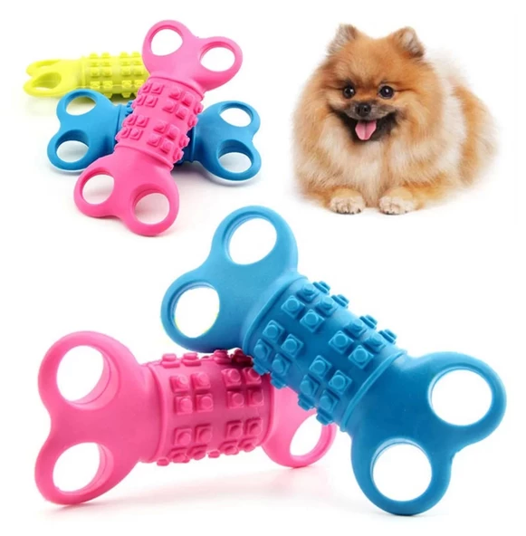 Köpek Kauçuk Diş Temizleme Çiğneme Oyuncağı Hrb-080