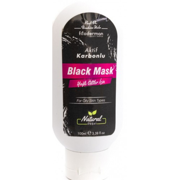 Fitoderman Siyah Nokta Önleyici & Gözenek Sıkılaştıcı Aktif Karbonlu Black Mask 100 mL - Resim 2
