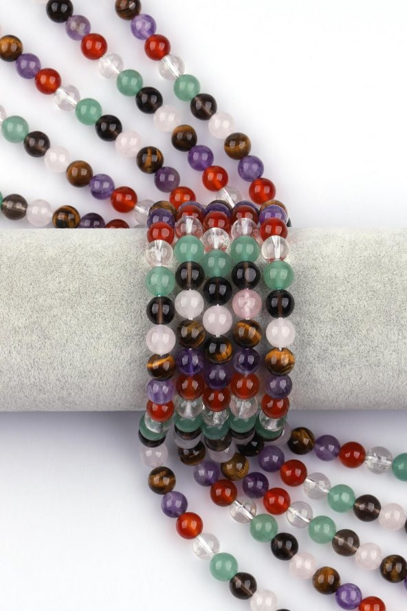 Çakra ( A Kalite ) Doğal Taş Dizi 8 mm Küre Kesim
