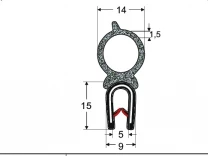 Contacall Üniversal Kaput ve Bagaj Fitili 5 Metre Siyah Renk - 2