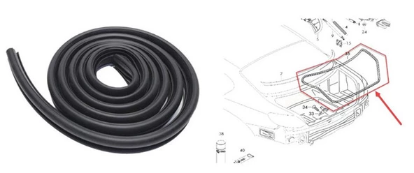 Contacall Üniversal Kaput ve Bagaj Fitili  5 Metre  Siyah Renk - 3