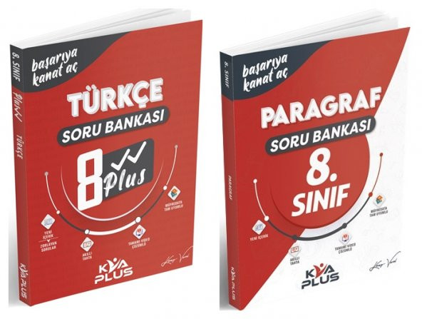 Kva 8. Sınıf Türkçe Plus + Paragraf Soru Bankası Seti 2023