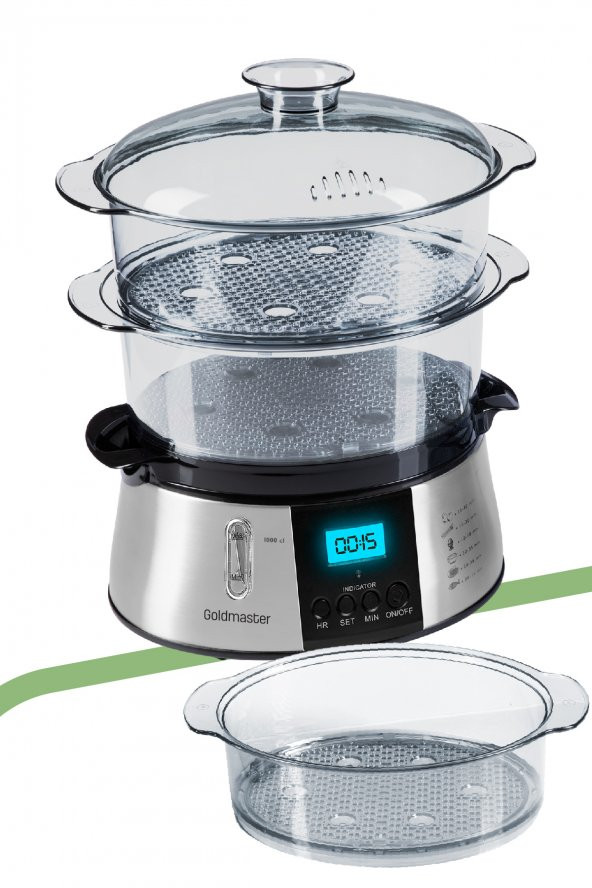 Goldmaster Biofit Led Ekranlı 120 Dakika Zaman Ayarlı 10 lt Dijital Buharlı Pişirici Gm7268d - 4