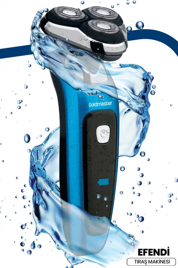 Goldmaster Efendi Esnek Oynar Başlıklı Led Ekranlı IPX6 Islak Kuru Su Geçirmez Tıraş Makinesi - 1